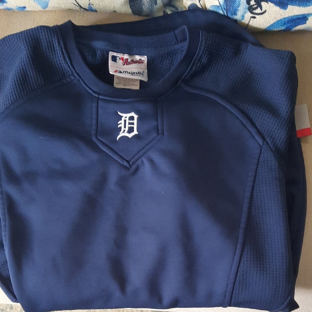 Majestic Navy Blue Men's Sweater Detroit Tigers